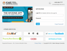 Tablet Screenshot of myzone.smude.edu.in